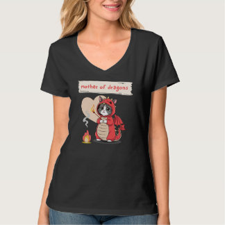 Kawaii Dragon Mamma Black Funny Quote Mors dag T Shirt