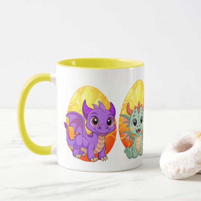 Kawaii Drakmugg Mugg (Med munk)