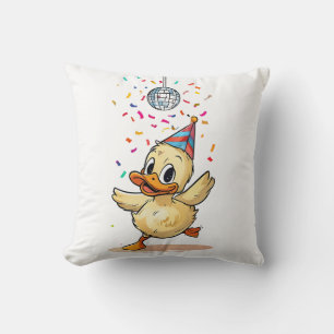 Kawaii Duckling Dancing under Disco Boll med Conf Kudde