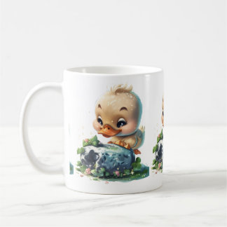 "Kawaii Duckling Kissing Blarney Stone Mugg