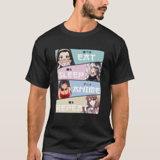 Kawaii Eat Ssov Anime Upprepa japansk Tonåring G T Shirt