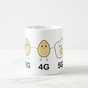 Kawaii Egg får 5 G Torn-strålning Kaffemugg