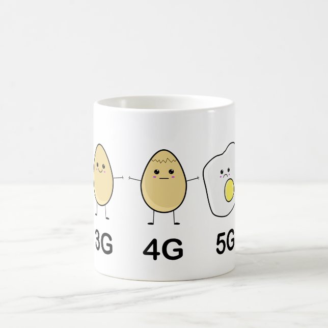 Kawaii Egg får 5 G Torn-strålning Kaffemugg (Center)