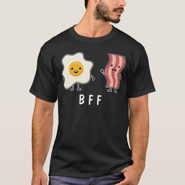 Kawaii Eggs & Bacon: Best Friends Forever T Shirt (Framsida)