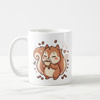 Kawaii Ekorre Kaffe Mugg