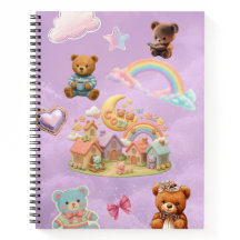 Kawaii Estetisk Spiralanteckningsbok
