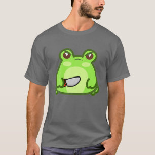 Kawaii Evil Frog med Knivar Cute Kawaii Froggy T Shirt