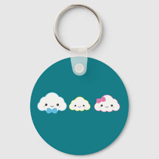 Kawaii Family Cloud Nyckelring