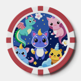 Kawaii Fantasy Creatures Poker Marker