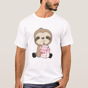 Kawaii Fault Retro Japans jordgubbsverk Milkshake T Shirt