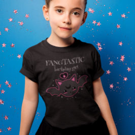 Kawaii Fladdermus Halloween Birthday Girl Party T Shirt
