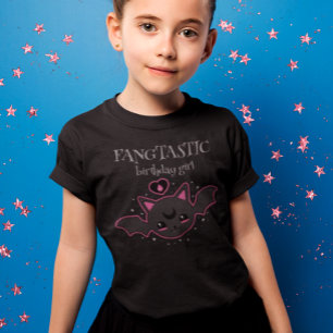 Kawaii Fladdermus Halloween Birthday Girl Party T Shirt