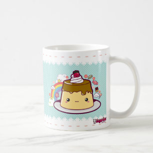 Kawaii Flan Kaffemugg