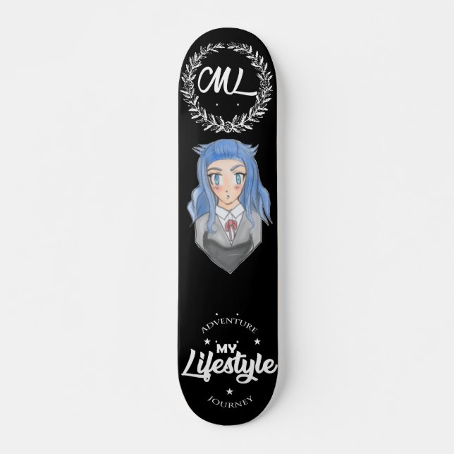 Kawaii-flickans livsstil Skateboard (Framsida)