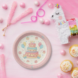Kawaii födelsedag - Söt tårta och cupcakes