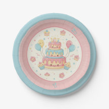 Kawaii födelsedag - Söt tårta och cupcakes
