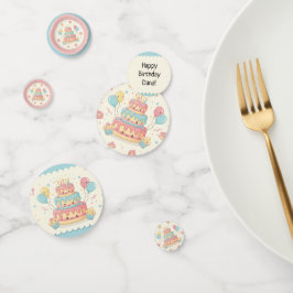 Kawaii födelsedag - Sött tårta och cupcakes