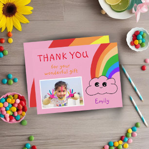 Kawaii födelsedagstack foto-kort för barn vykort