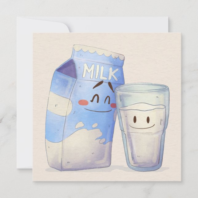 Kawaii Food Helgdag Card Julkort (Framsida)