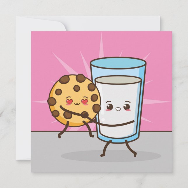 Kawaii Food Helgdag Card Julkort (Framsida)