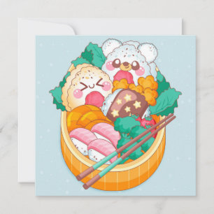 Kawaii Food Julkort
