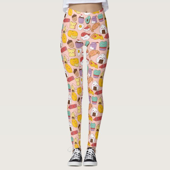 Kawaii Food Leggings (Framsida)