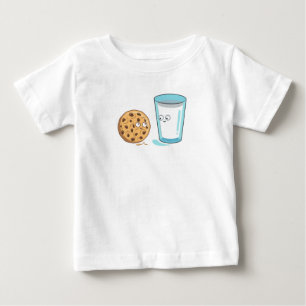 Kawaii Food Mjölk och Cookies  T Shirt