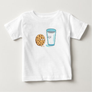 Kawaii Food Mjölk och Cookies  T Shirt