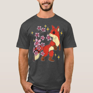 Kawaii Forest Animal for Älskare Sakura Cherry Blo T Shirt