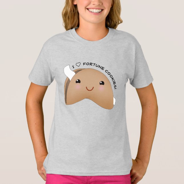 Kawaii Fortune Cookie Day T Shirt (Framsida)