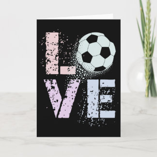 Kawaii fotboll kärlek valentin coaching mamma barn kort