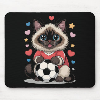 Kawaii fotbollskatt bara en tjej som älskar Birman Musmatta
