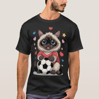 Kawaii fotbollskatt bara en tjej som älskar Birman T Shirt
