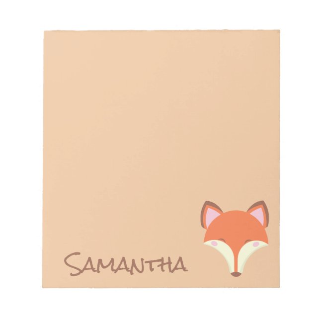 ’Kawaii Fox’ Anteckningsblock (Framsida)