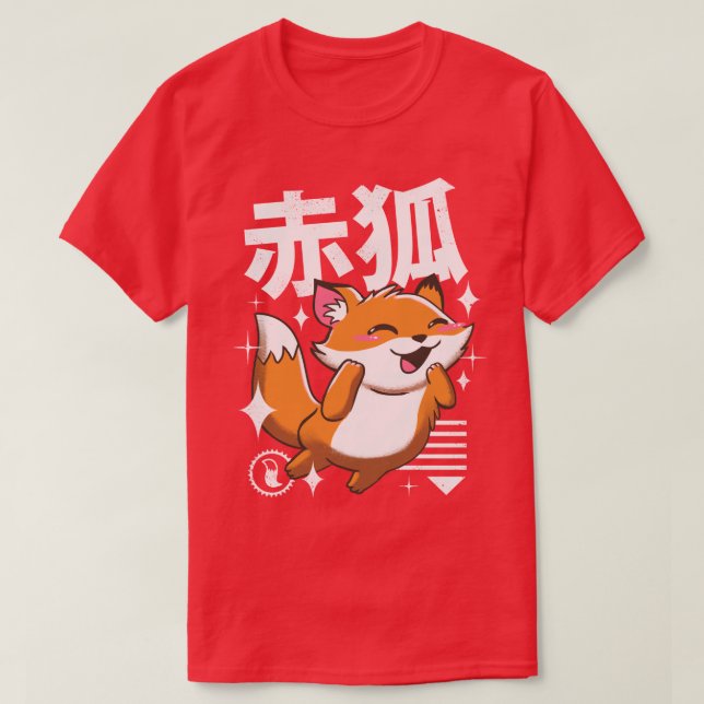 Kawaii Fox T Shirt (Design framsida)