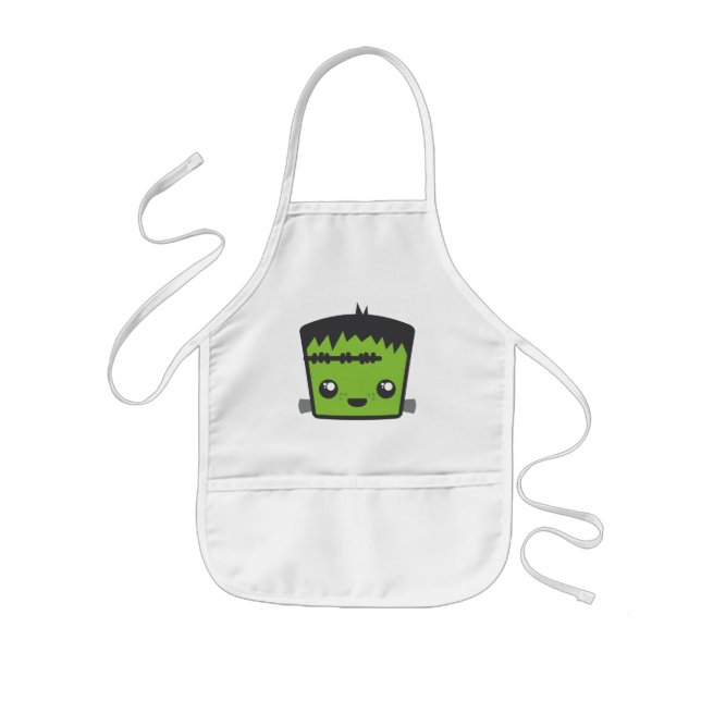 Kawaii Frankenstein Apron Barnförkläde (Framsidan)