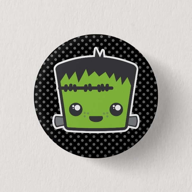 Kawaii Frankenstein Button Knapp (Framsida)