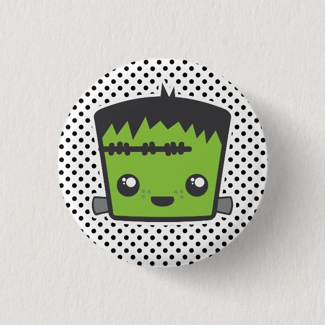 Kawaii Frankenstein Button Knapp (Framsida)