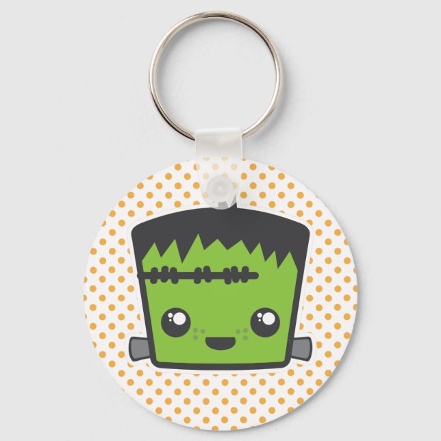 Kawaii Frankenstein Keychain Nyckelring (Framsida)