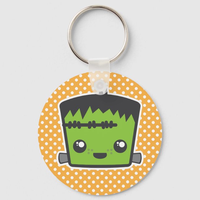 Kawaii Frankenstein Keychain Nyckelring (Framsida)