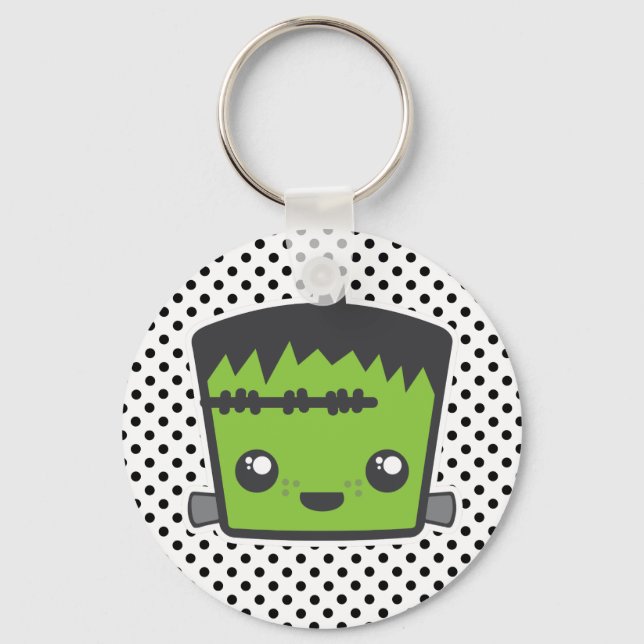 Kawaii Frankenstein Keychain Nyckelring (Framsida)