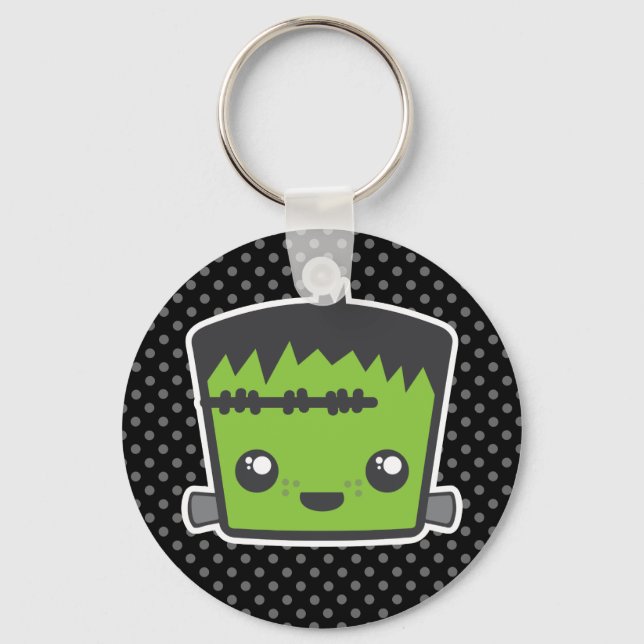 Kawaii Frankenstein Keychain Nyckelring (Framsida)