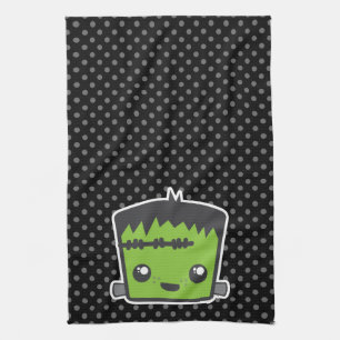 Kawaii Frankenstein Kitchen Towel Kökshandduk