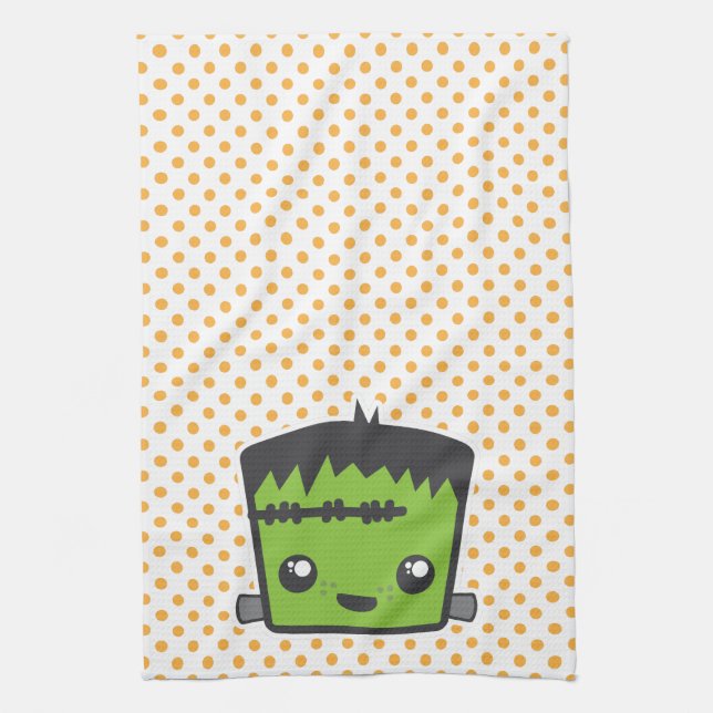 Kawaii Frankenstein Kitchen Towel Kökshandduk (Vertikal)