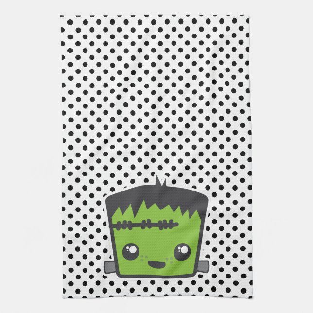 Kawaii Frankenstein Kitchen Towel Kökshandduk (Vertikal)