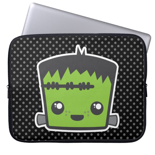 Kawaii Frankenstein Laptop sleeve (Framsidan)