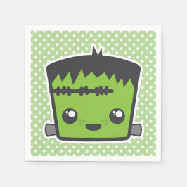 Kawaii Frankenstein Monster Halloween Napkins Pappersservett