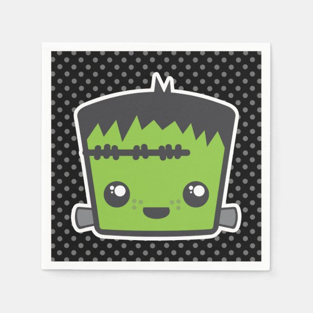 Kawaii Frankenstein Napkins Pappersservett (Framsidan)