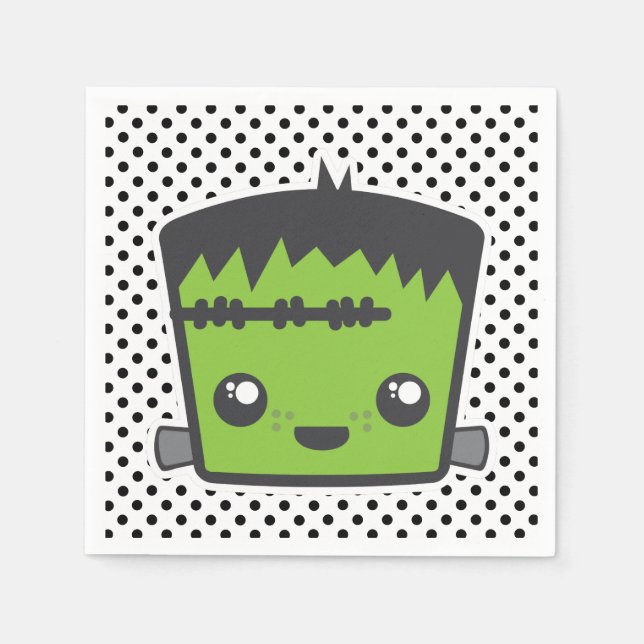 Kawaii Frankenstein Napkins Pappersservett (Framsidan)