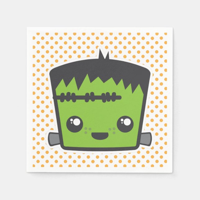 Kawaii Frankenstein Napkins Pappersservett (Framsidan)